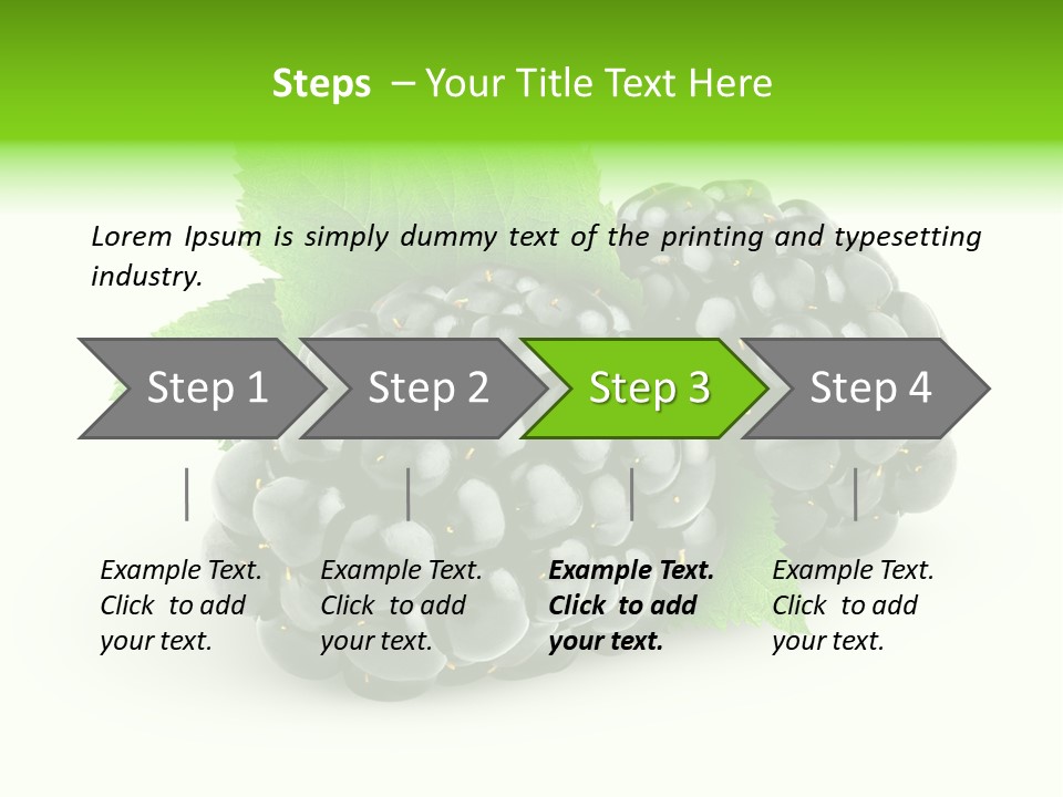 Juicy Healthy Dewberry PowerPoint Template