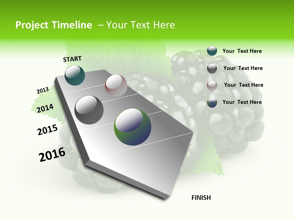 Juicy Healthy Dewberry PowerPoint Template