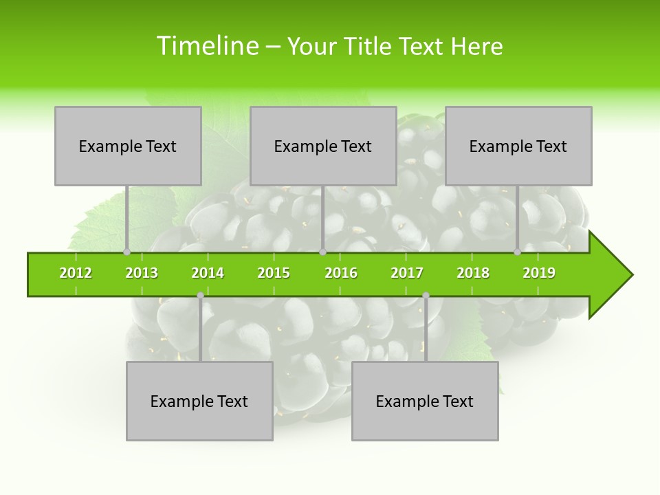 Juicy Healthy Dewberry PowerPoint Template
