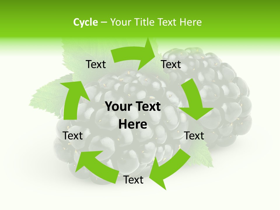 Juicy Healthy Dewberry PowerPoint Template