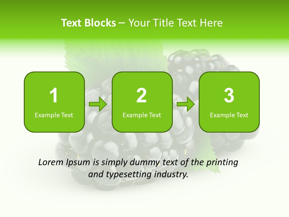 Juicy Healthy Dewberry PowerPoint Template