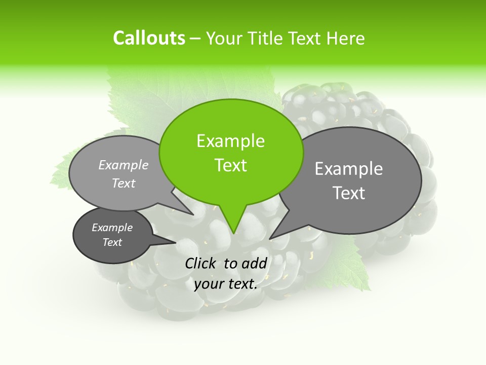 Juicy Healthy Dewberry PowerPoint Template