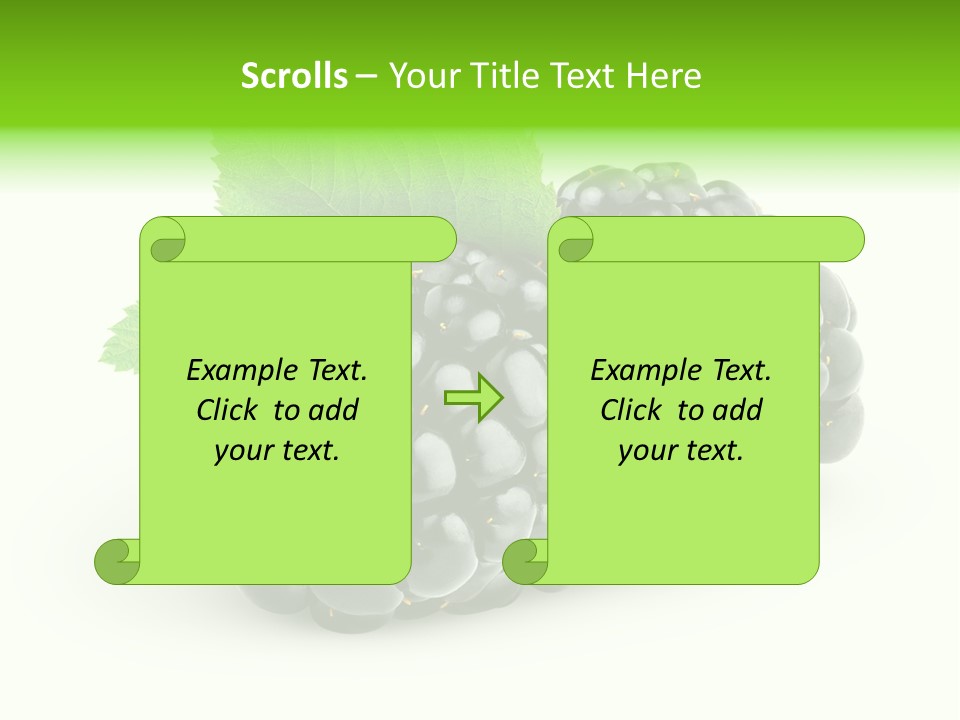 Juicy Healthy Dewberry PowerPoint Template