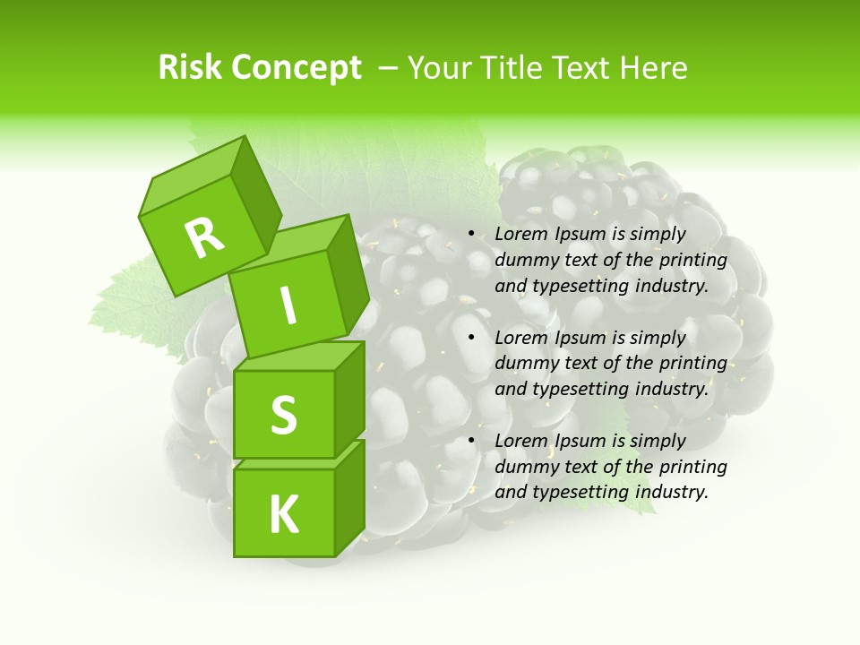 Juicy Healthy Dewberry PowerPoint Template