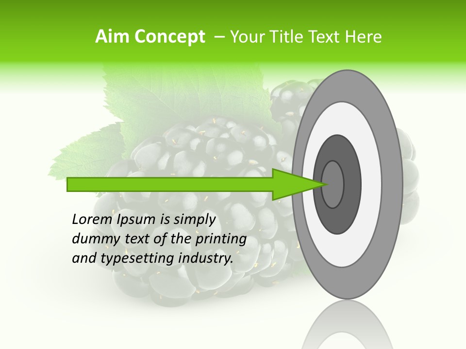 Juicy Healthy Dewberry PowerPoint Template