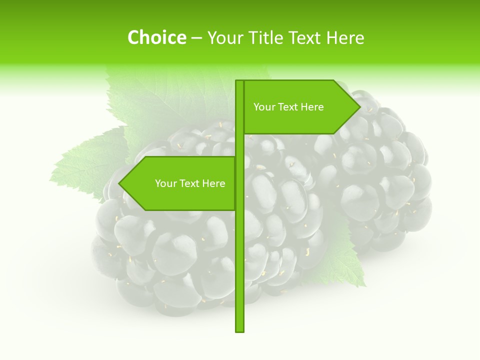 Juicy Healthy Dewberry PowerPoint Template