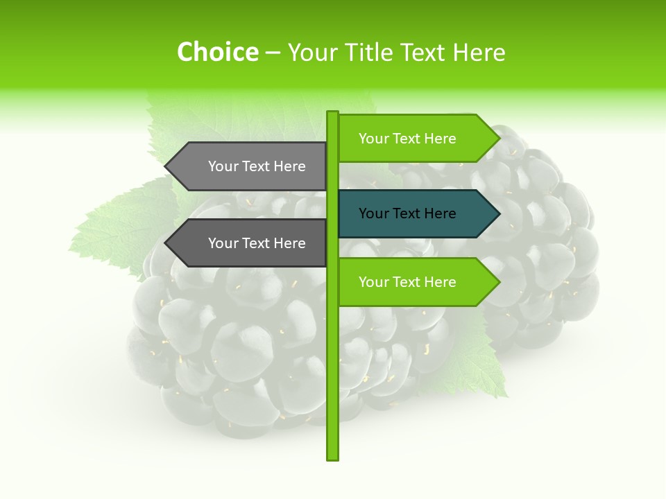 Juicy Healthy Dewberry PowerPoint Template