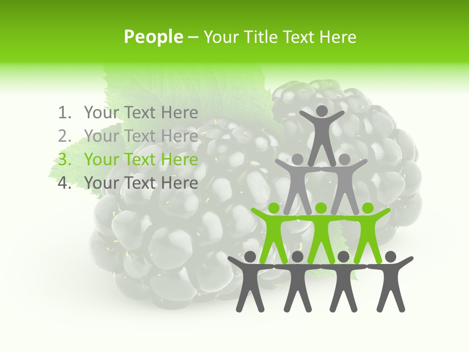 Juicy Healthy Dewberry PowerPoint Template