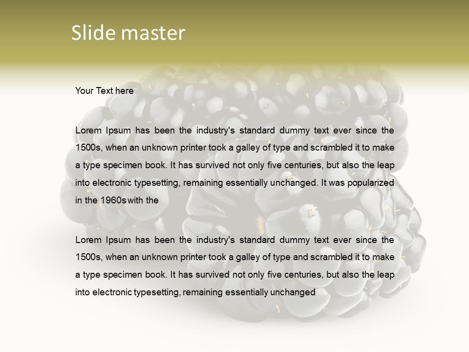 Studio Shot Shiny Macro PowerPoint Template