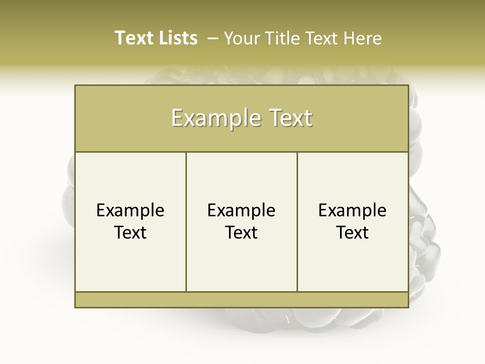 Studio Shot Shiny Macro PowerPoint Template