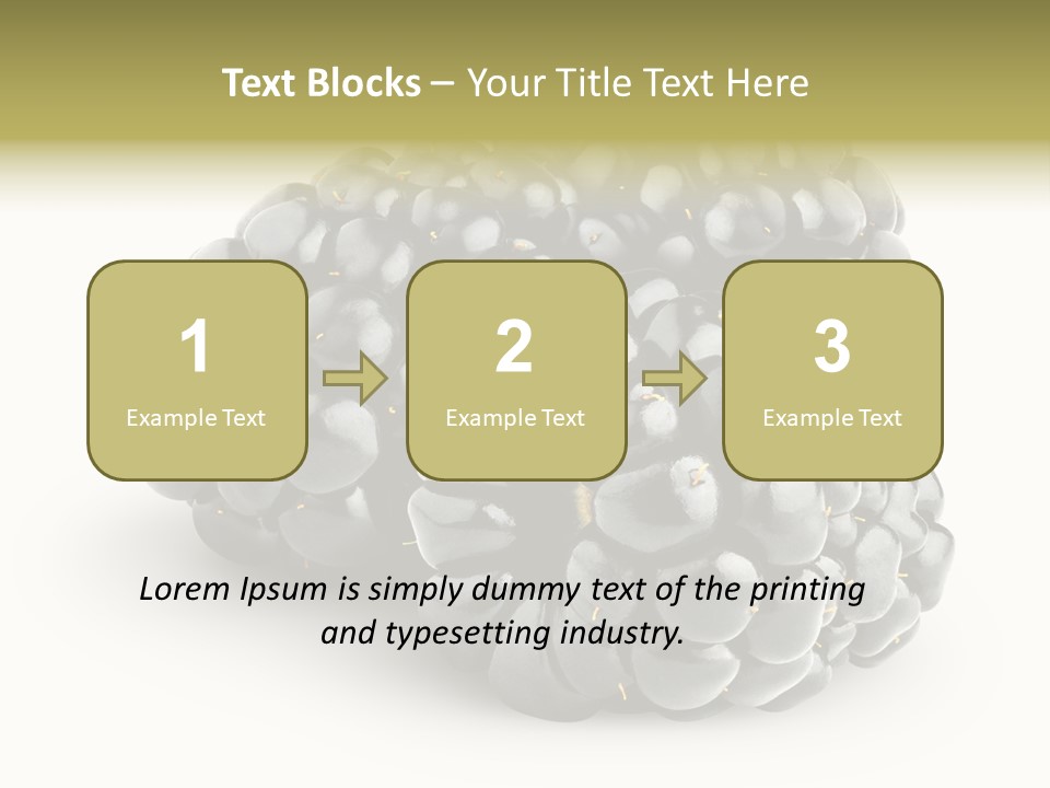 Studio Shot Shiny Macro PowerPoint Template