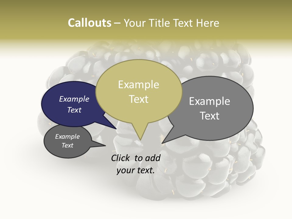 Studio Shot Shiny Macro PowerPoint Template