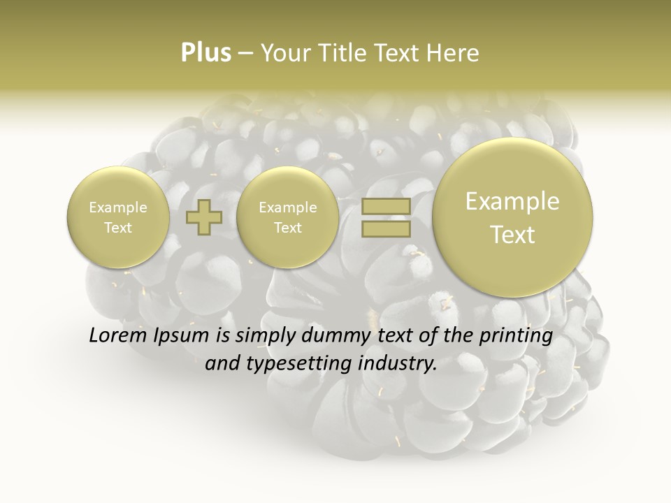 Studio Shot Shiny Macro PowerPoint Template
