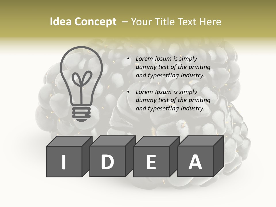 Studio Shot Shiny Macro PowerPoint Template