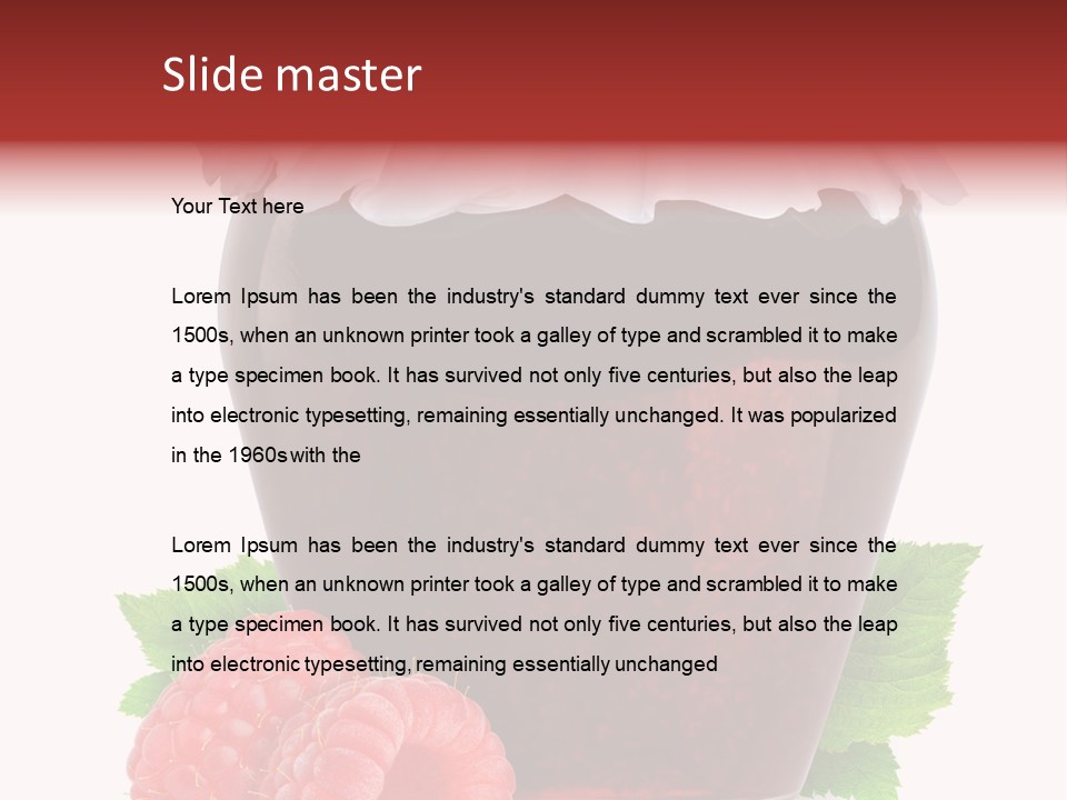 Jelly Healthy Marmalade PowerPoint Template