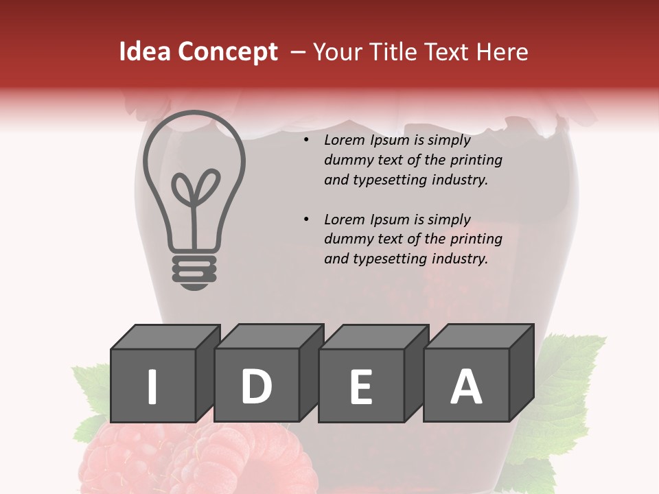 Jelly Healthy Marmalade PowerPoint Template