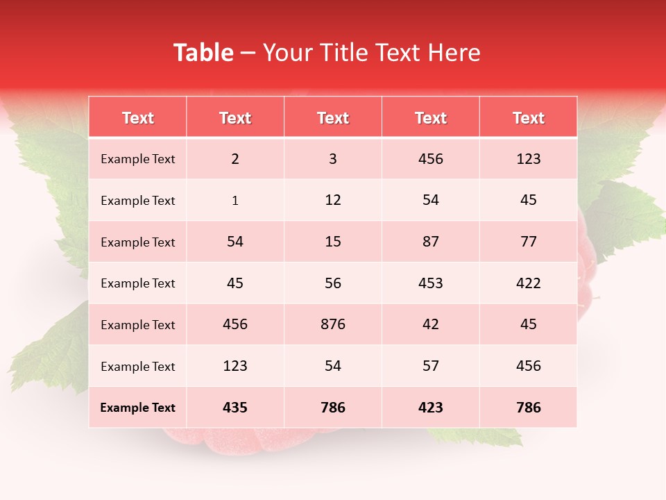 Two Leaf Fresh PowerPoint Template
