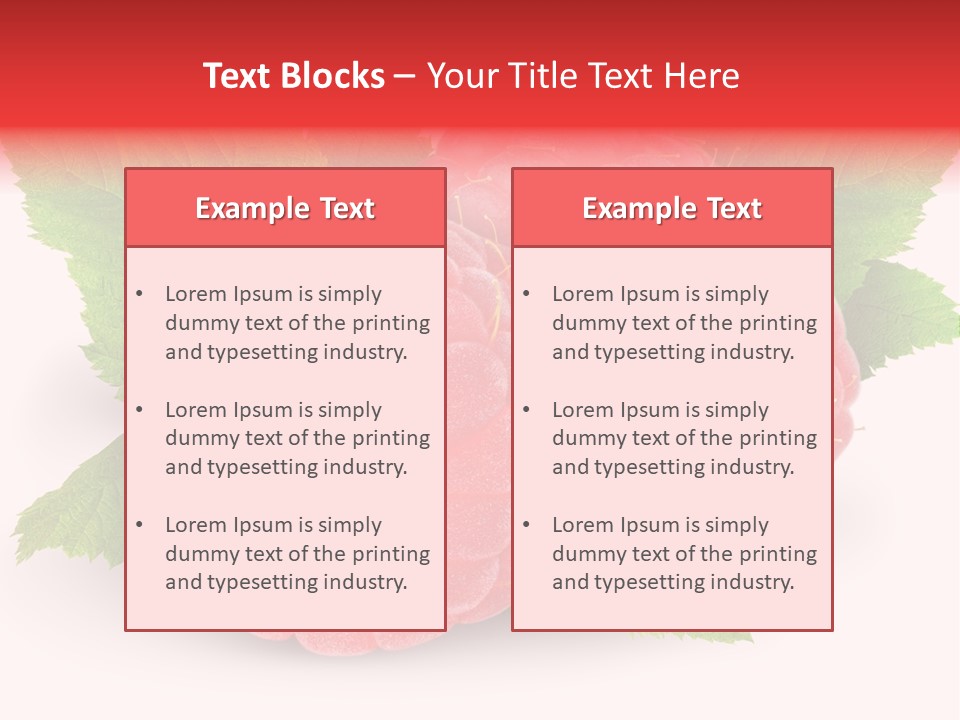 Two Leaf Fresh PowerPoint Template