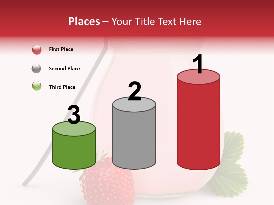 Studio Shot Cream Fruit PowerPoint Template