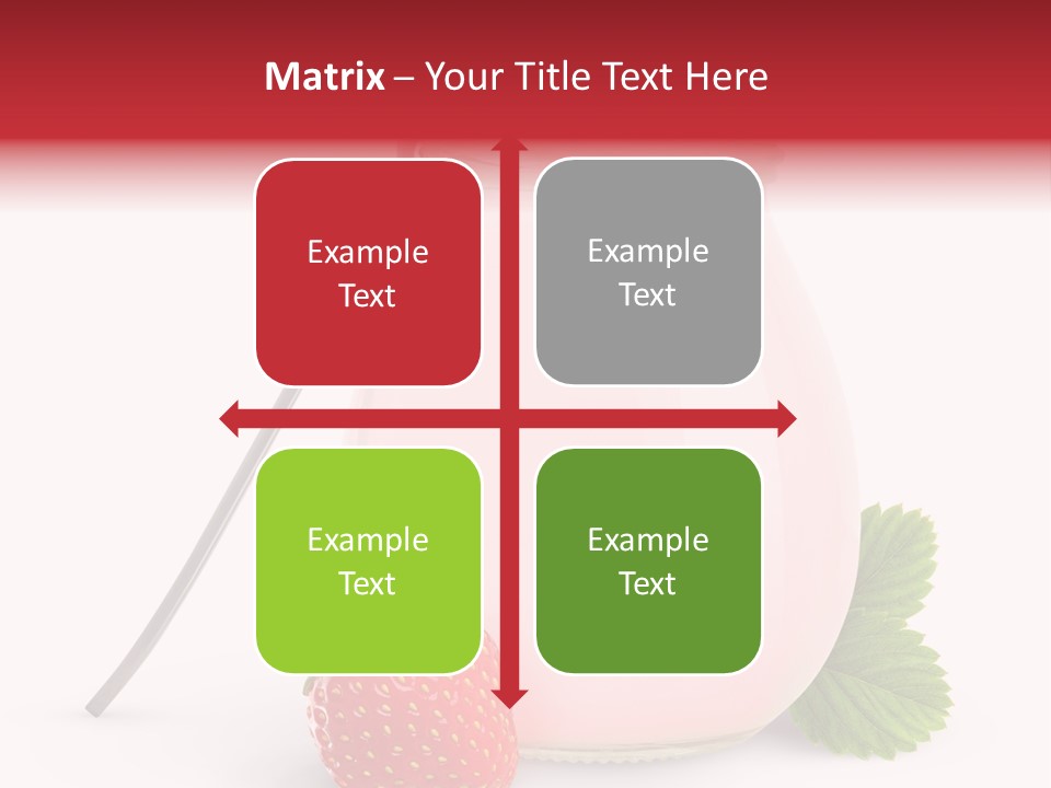 Studio Shot Cream Fruit PowerPoint Template