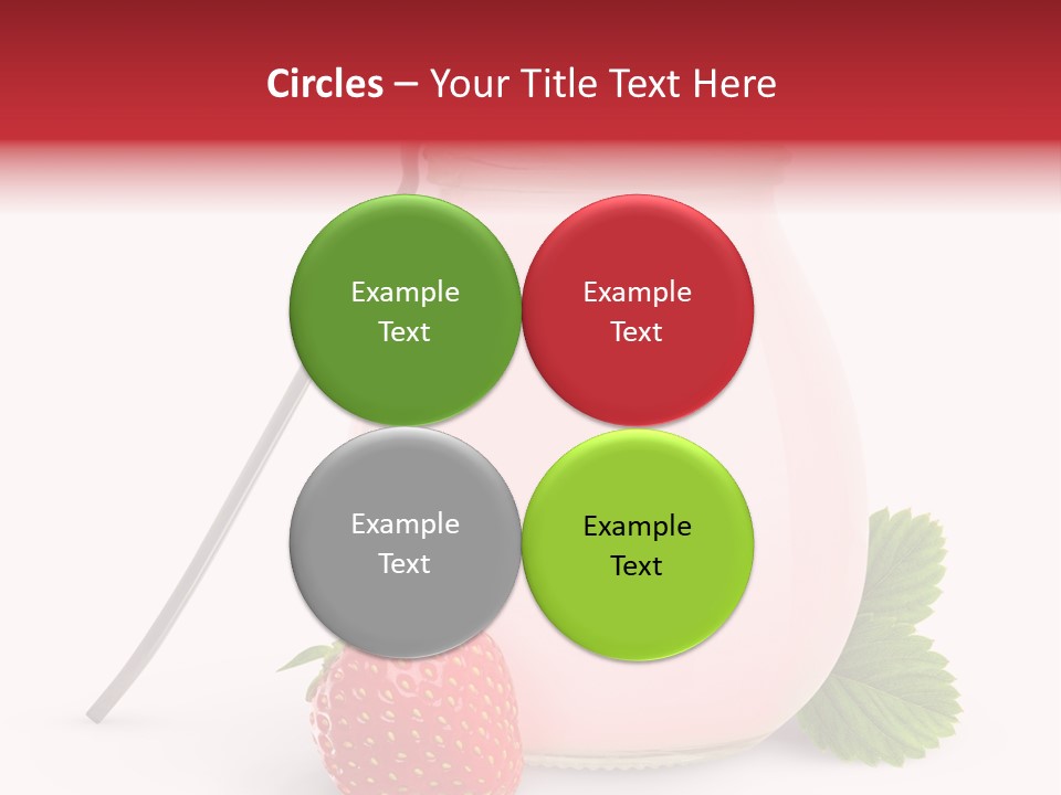 Studio Shot Cream Fruit PowerPoint Template