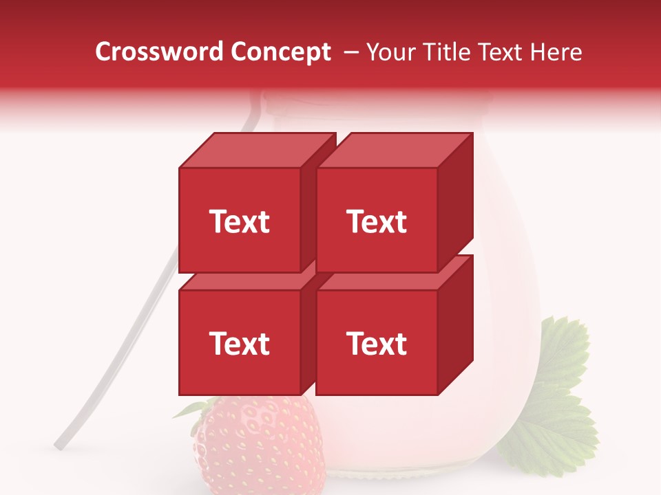 Studio Shot Cream Fruit PowerPoint Template