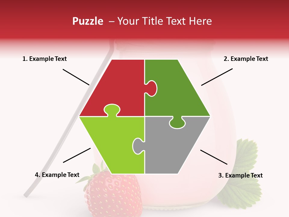 Studio Shot Cream Fruit PowerPoint Template