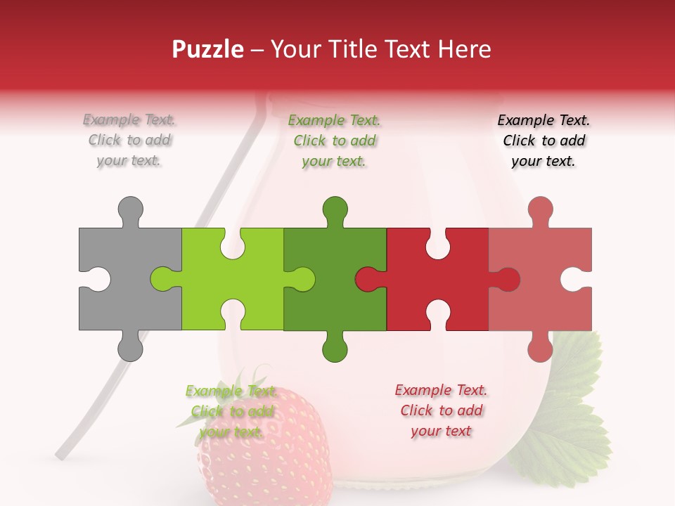 Studio Shot Cream Fruit PowerPoint Template