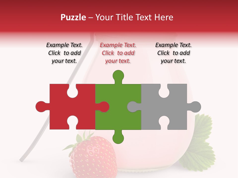 Studio Shot Cream Fruit PowerPoint Template