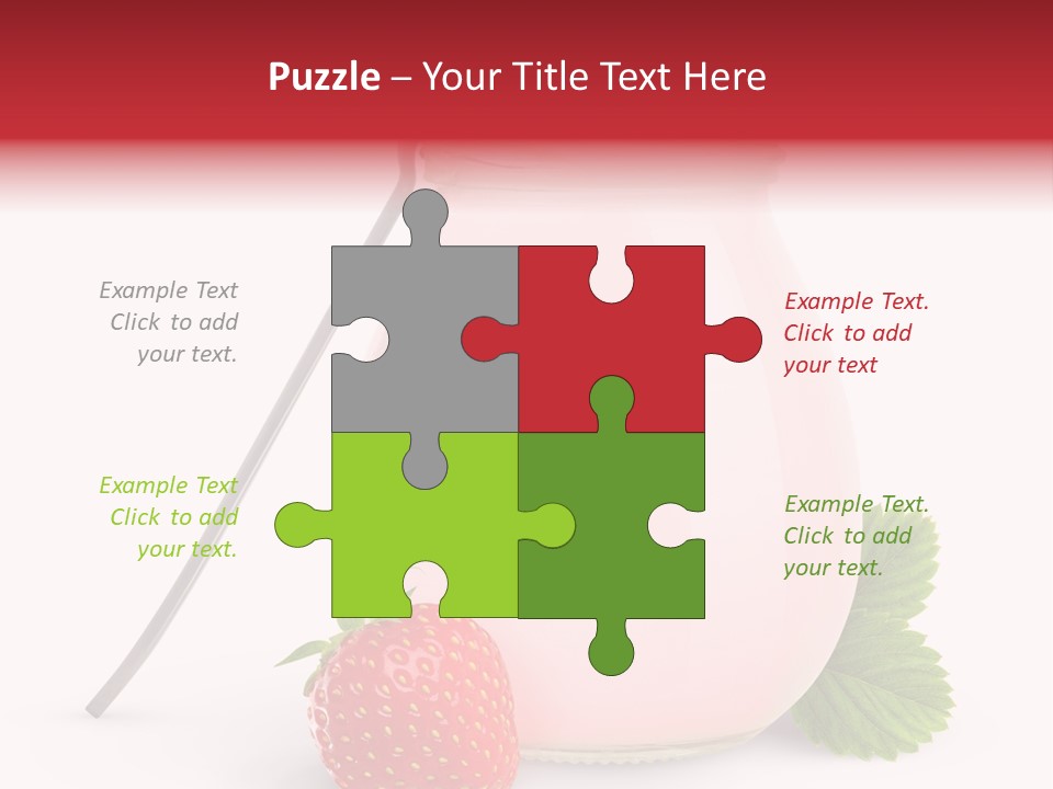 Studio Shot Cream Fruit PowerPoint Template