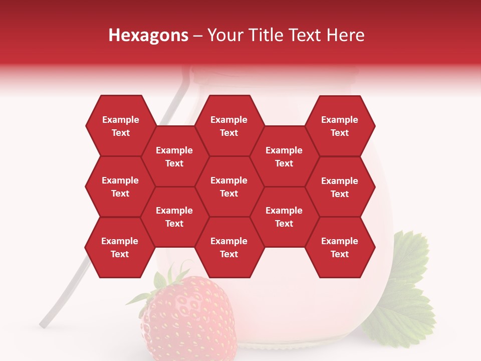 Studio Shot Cream Fruit PowerPoint Template