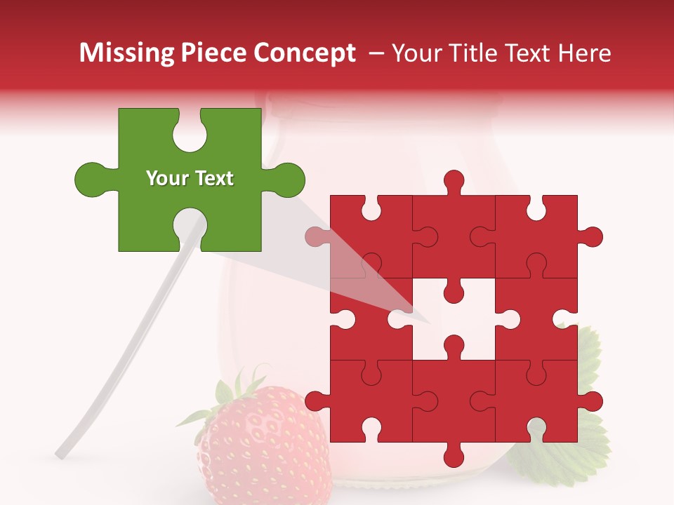 Studio Shot Cream Fruit PowerPoint Template