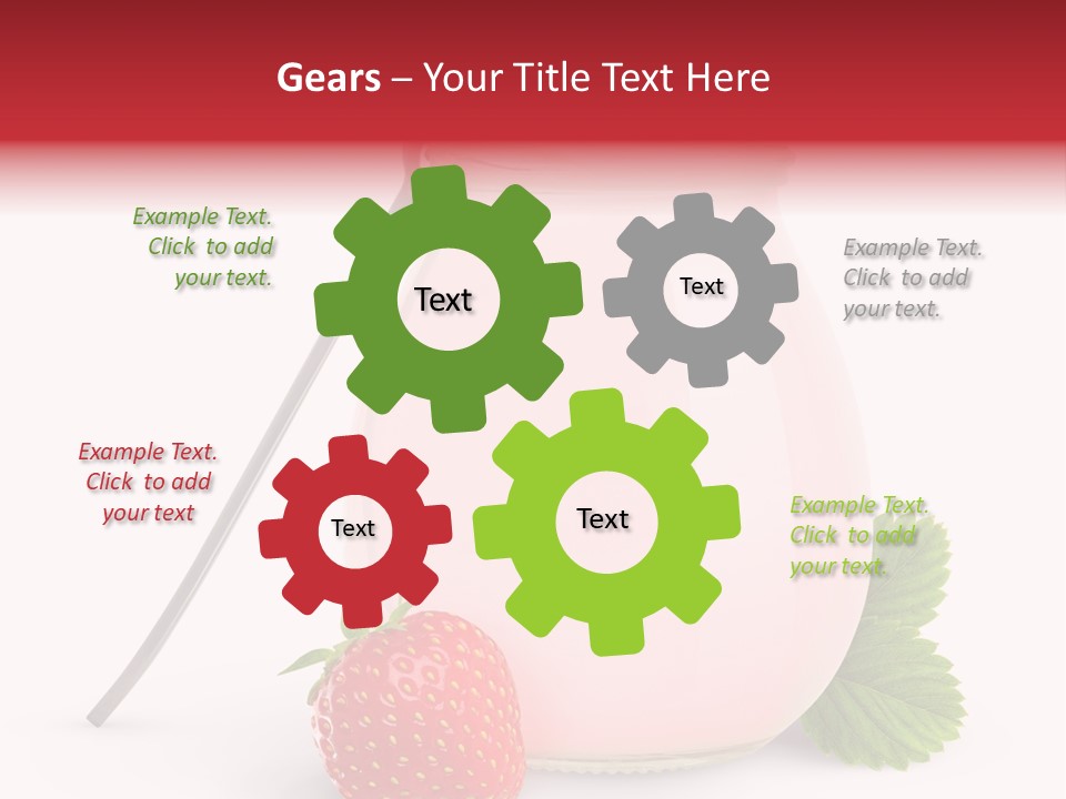 Studio Shot Cream Fruit PowerPoint Template