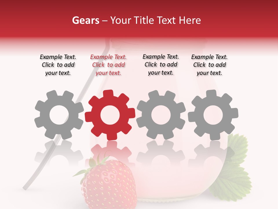 Studio Shot Cream Fruit PowerPoint Template