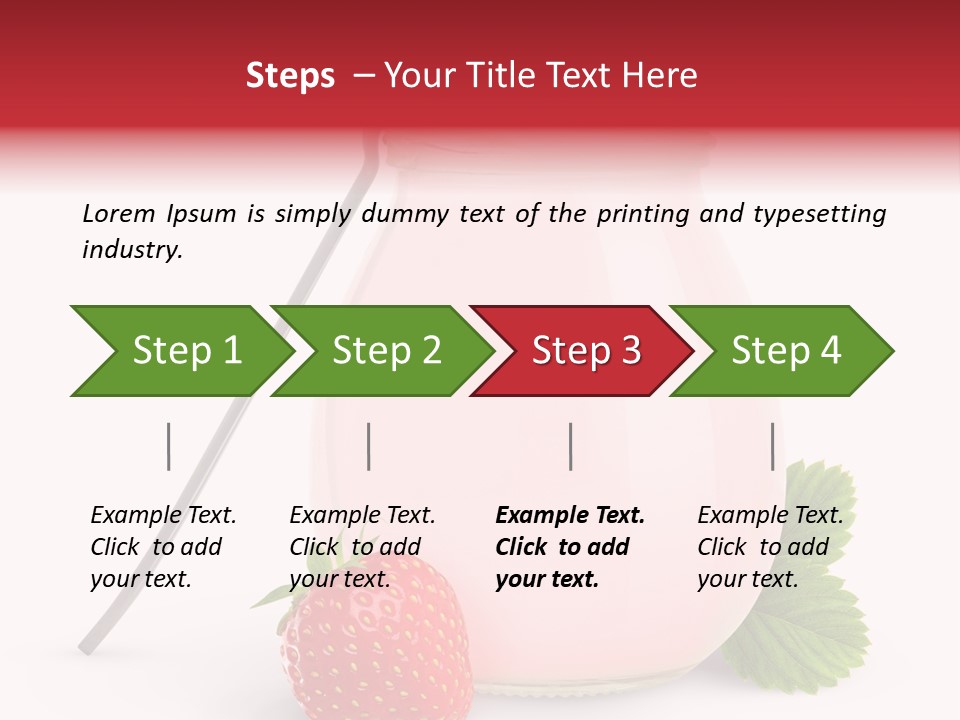 Studio Shot Cream Fruit PowerPoint Template