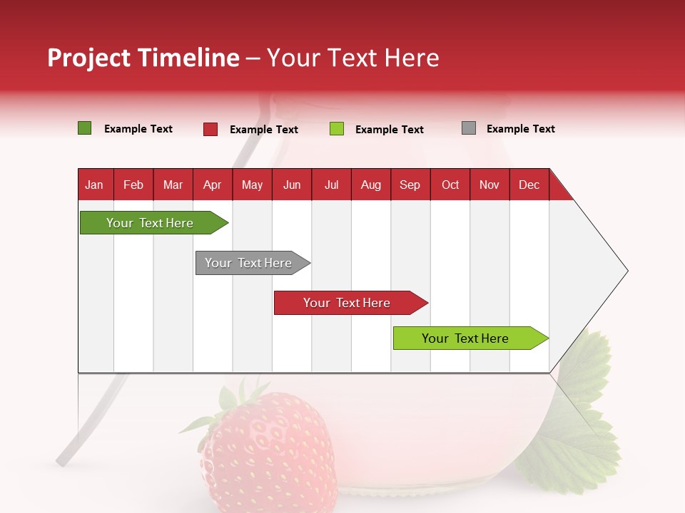 Studio Shot Cream Fruit PowerPoint Template