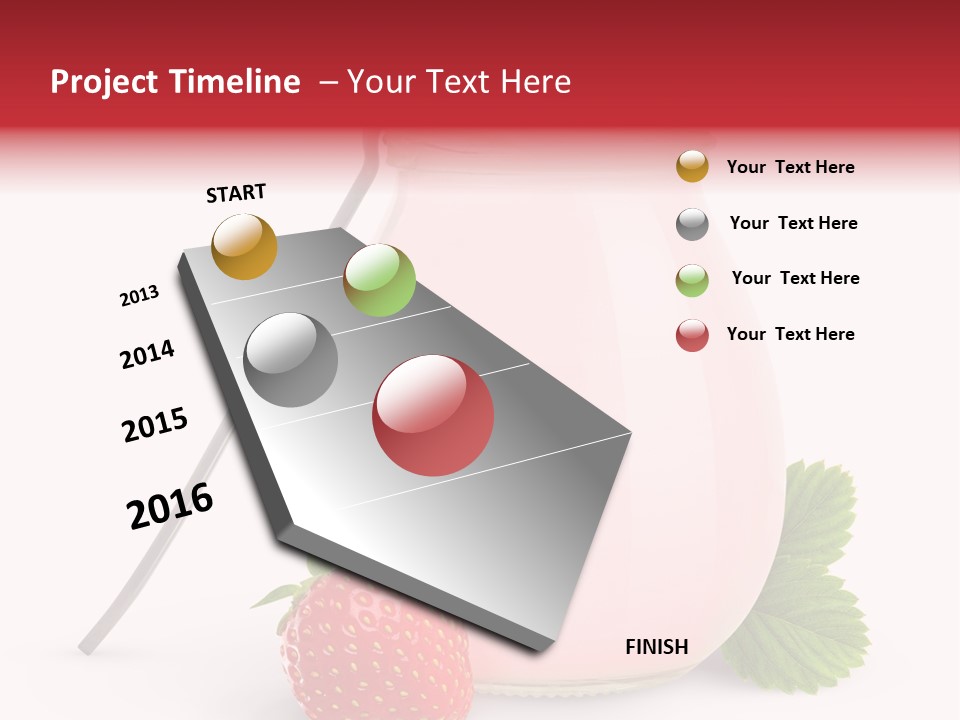 Studio Shot Cream Fruit PowerPoint Template