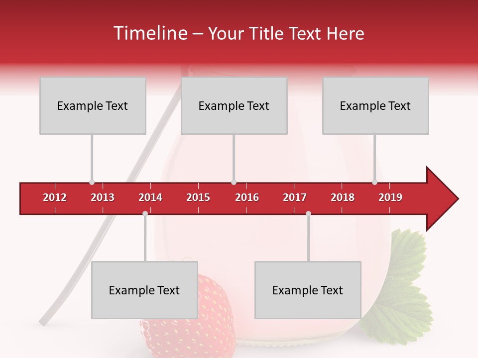 Studio Shot Cream Fruit PowerPoint Template
