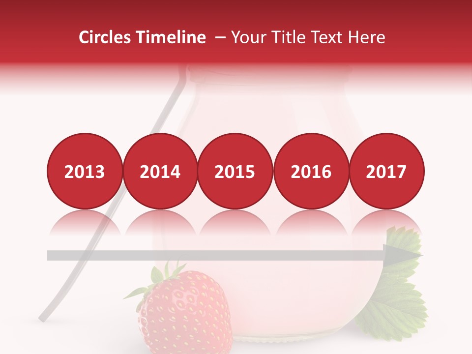 Studio Shot Cream Fruit PowerPoint Template