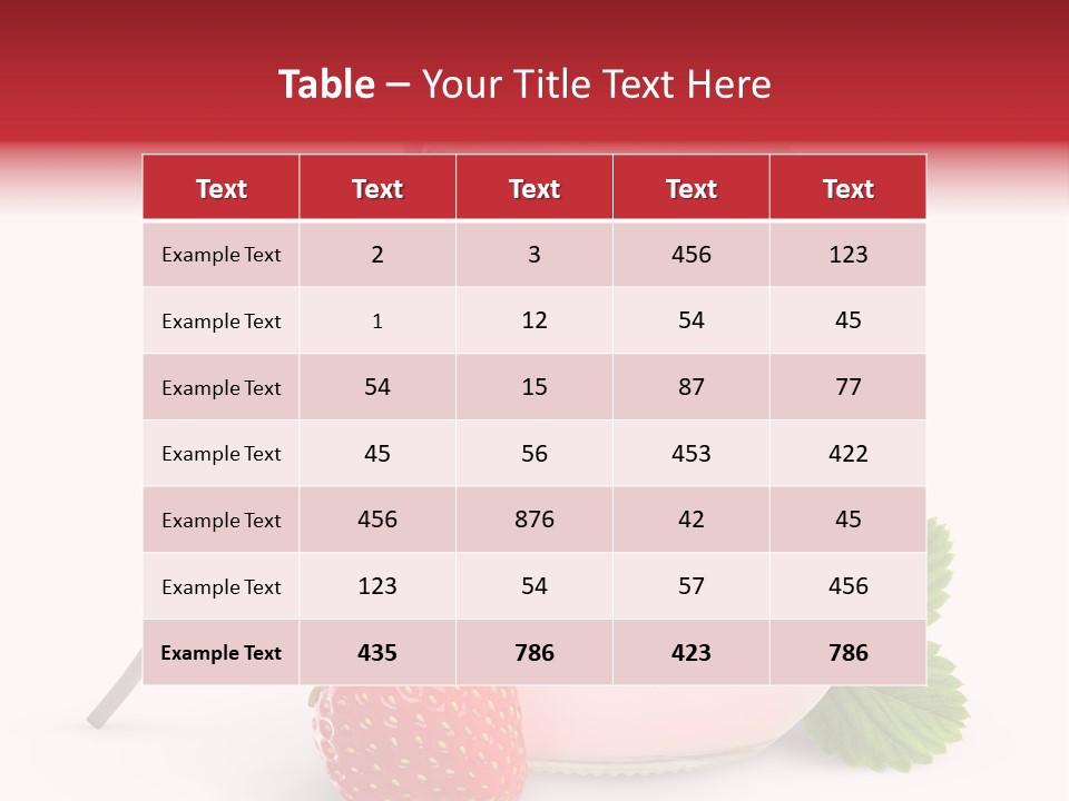 Studio Shot Cream Fruit PowerPoint Template