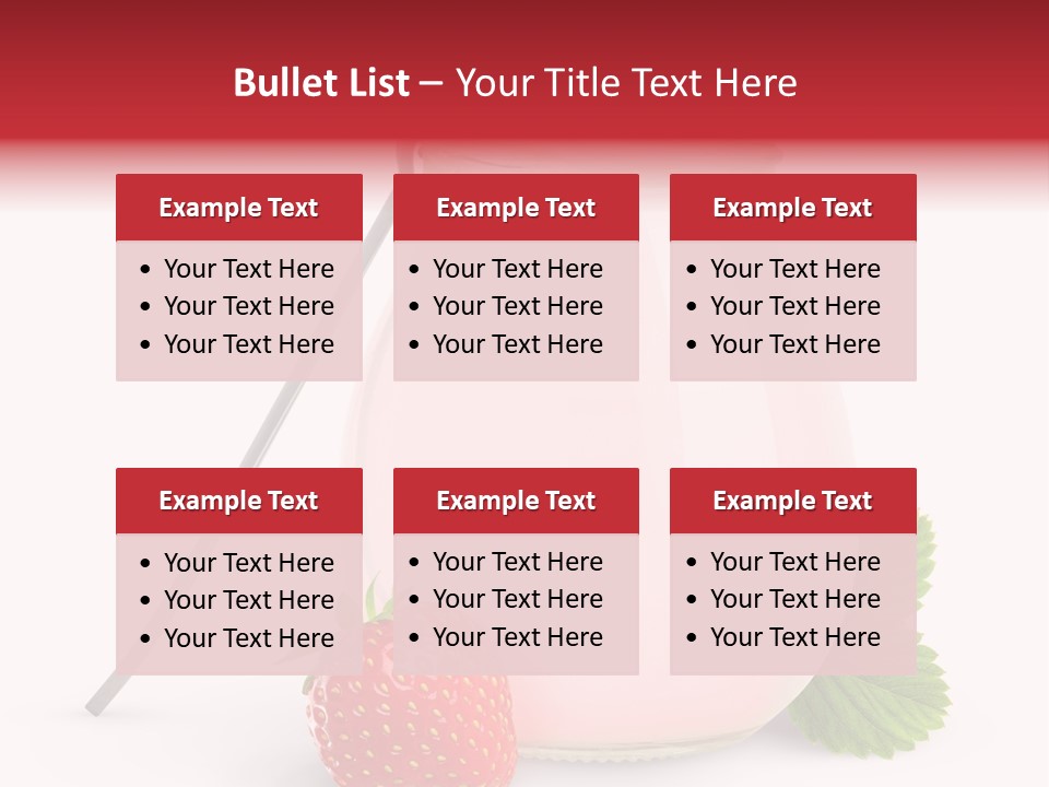 Studio Shot Cream Fruit PowerPoint Template