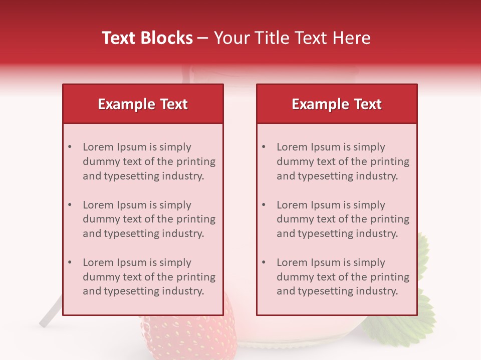 Studio Shot Cream Fruit PowerPoint Template