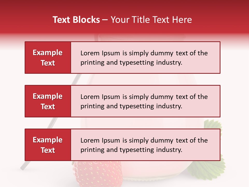 Studio Shot Cream Fruit PowerPoint Template