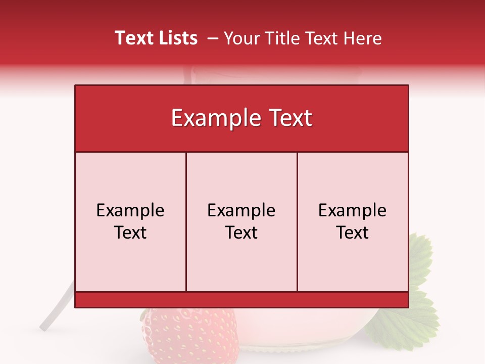 Studio Shot Cream Fruit PowerPoint Template