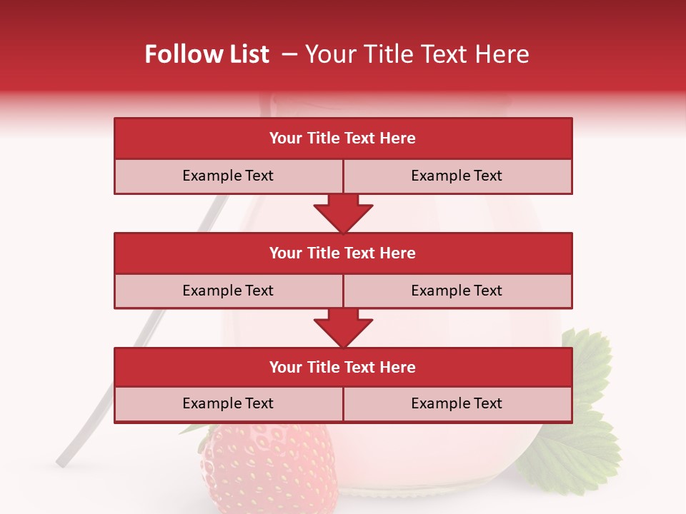 Studio Shot Cream Fruit PowerPoint Template