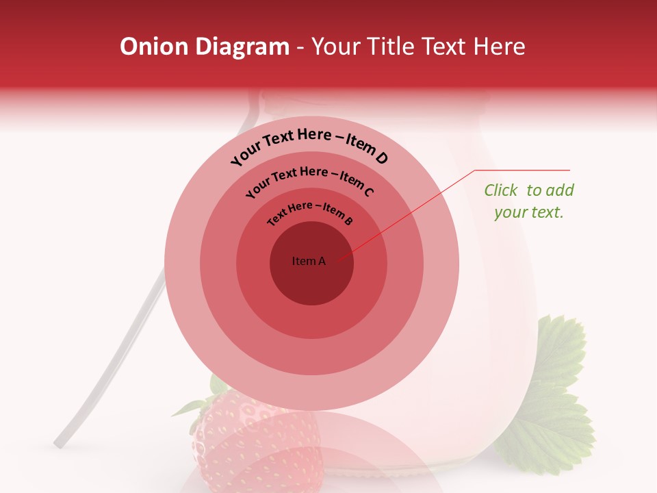Studio Shot Cream Fruit PowerPoint Template
