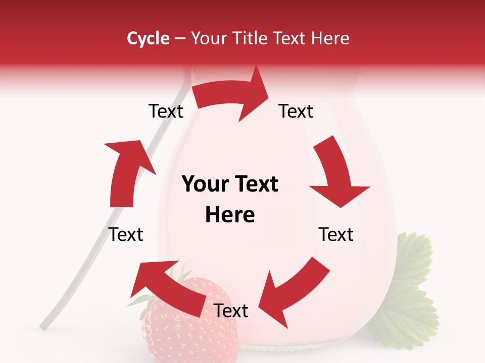 Studio Shot Cream Fruit PowerPoint Template