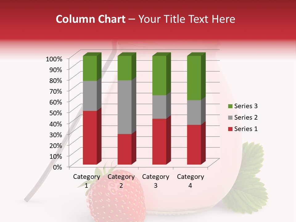 Studio Shot Cream Fruit PowerPoint Template