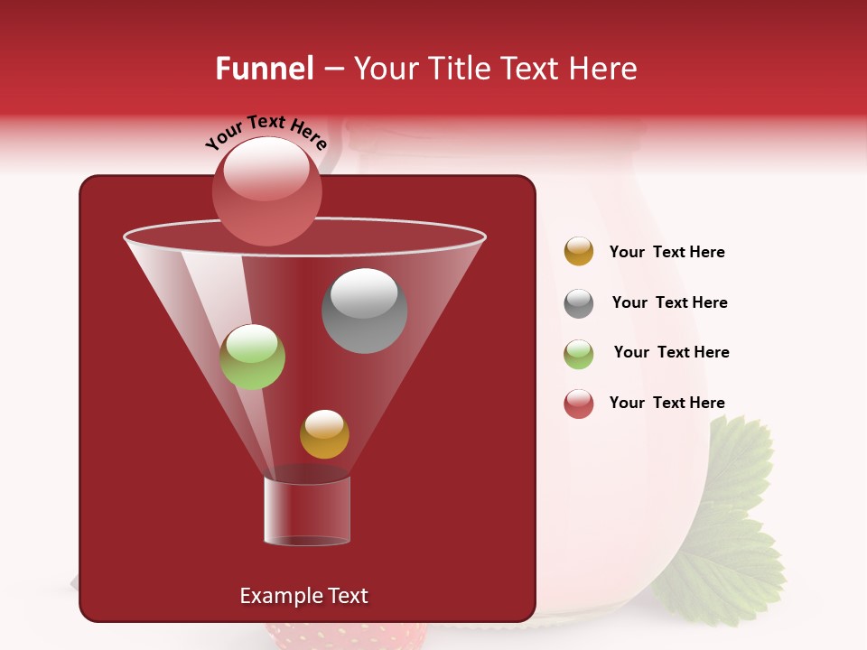 Studio Shot Cream Fruit PowerPoint Template