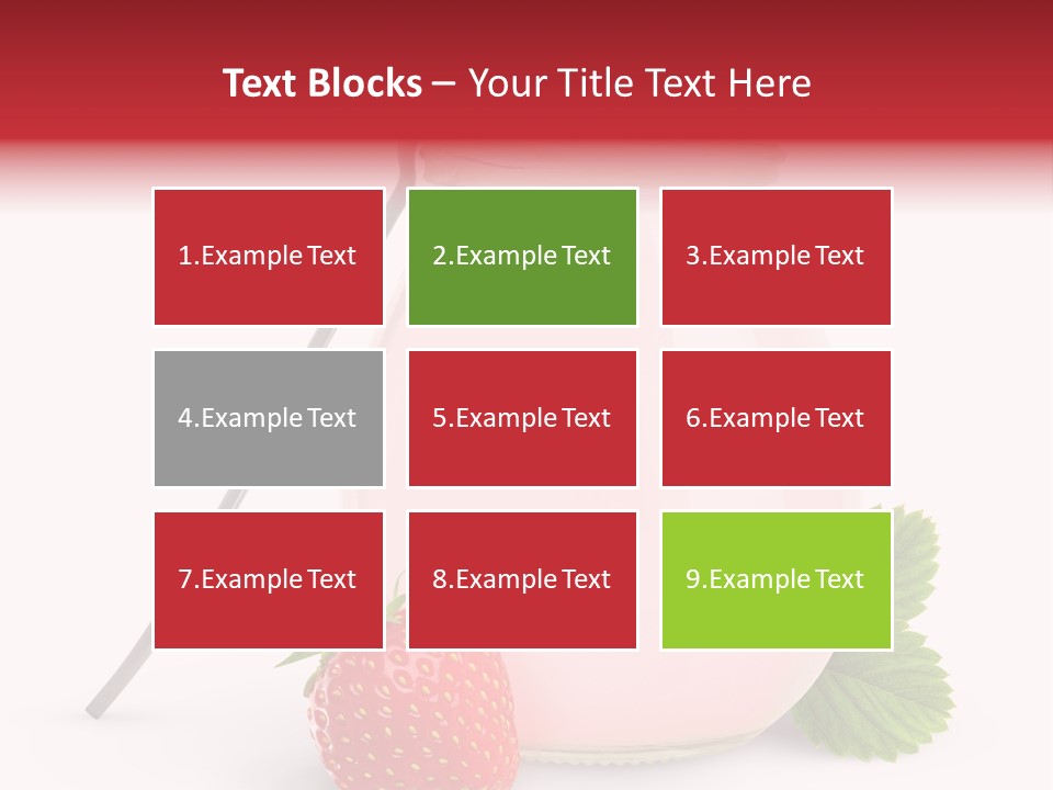 Studio Shot Cream Fruit PowerPoint Template